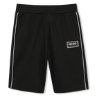 Bermudashorts mit seitenstreifen, SCHWARZ, hi-res