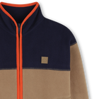 Zweifarbige Strickjacke aus Fleece TIMBERLAND 
                    JUNGE