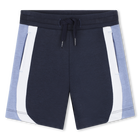 Fleece-shorts, MARINE, hi-res