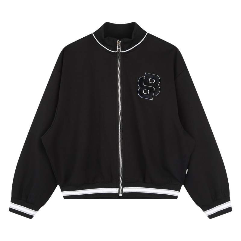 Cardigan mit Stickerei und Streifen BOSS 
                        M&Auml;DCHEN