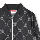 Sweatjacke mit Logo-Print HUGO 
                    M&Auml;DCHEN