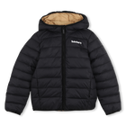 Daunenjacke mit logo, SCHWARZ BRAUN, hi-res