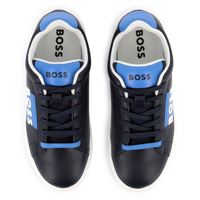 Ledersneaker zum Schn&uuml;ren BOSS 
                        JUNGE