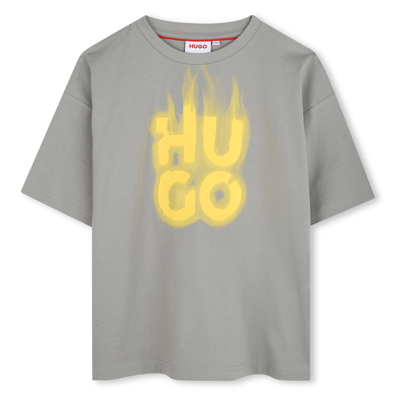 Kurzarm-T-Shirt aus Baumwolle HUGO 
                        JUNGE