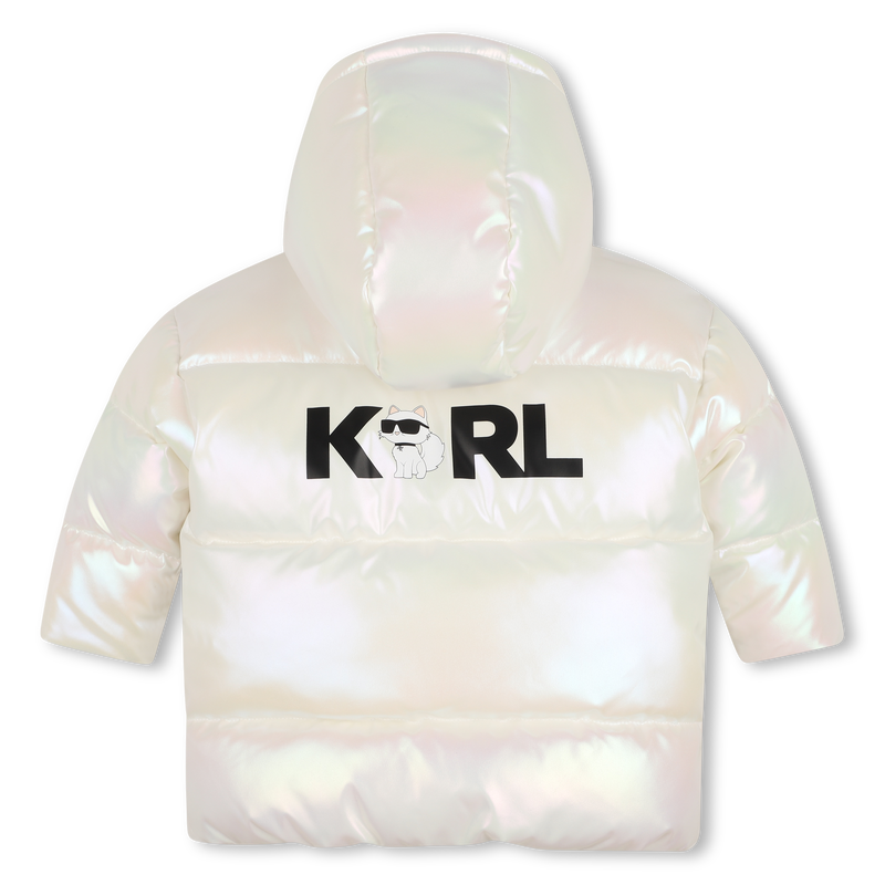 Steppjacke mit Kapuze KARL LAGERFELD KIDS 
                        M&Auml;DCHEN