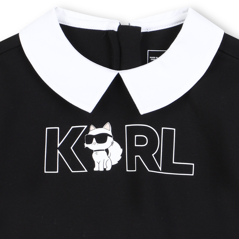 Lang&auml;rmeliges Kleid KARL LAGERFELD KIDS 
                        M&Auml;DCHEN