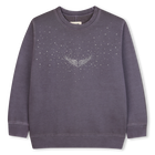 Langes Sweatshirt mit kontrastierender Illustratio ZADIG & VOLTAIRE 
                    M&Auml;DCHEN