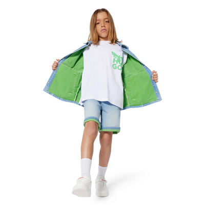 Kurzarm-T-Shirt aus Baumwolle HUGO JUNGE