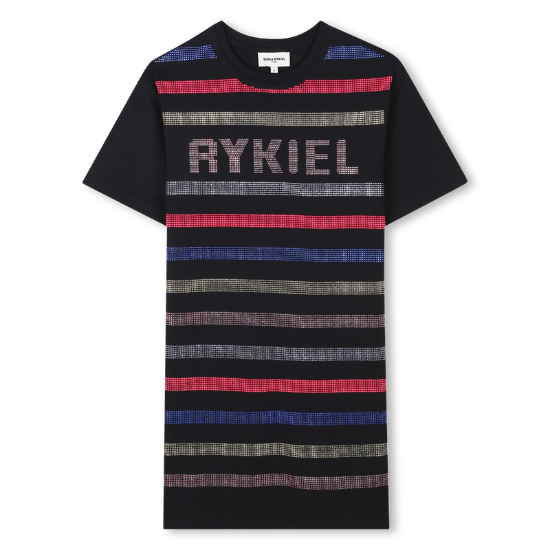 Baumwollkleid mit Strass SONIA RYKIEL 
                        M&Auml;DCHEN