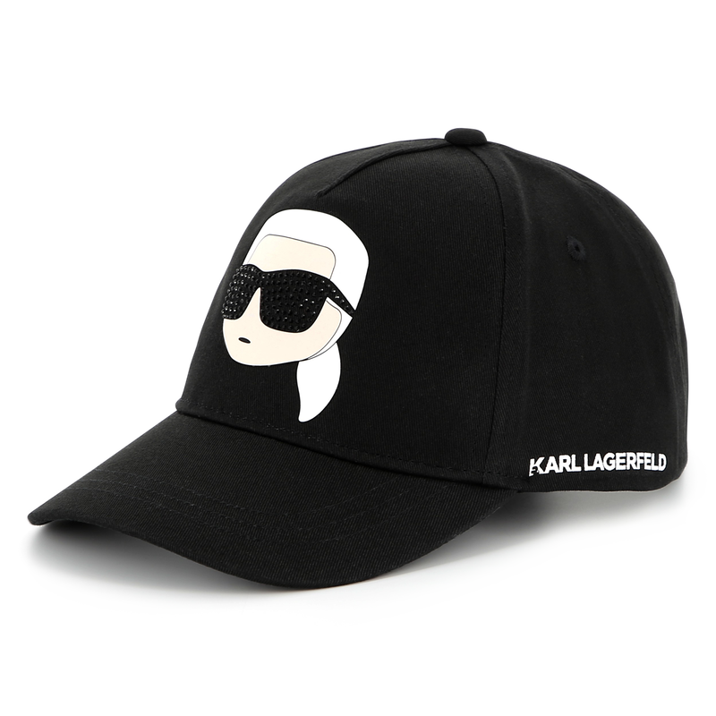 Verstellbares Baumwoll-Cap KARL LAGERFELD KIDS 
                        M&Auml;DCHEN
