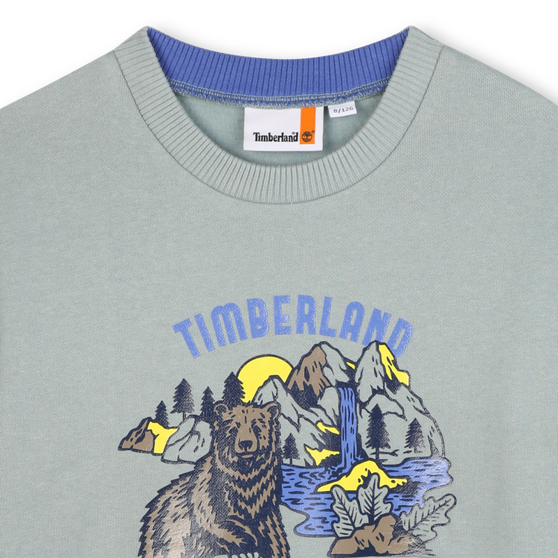 Sweatshirt aus geb&uuml;rstetem Fleece TIMBERLAND 
                        JUNGE