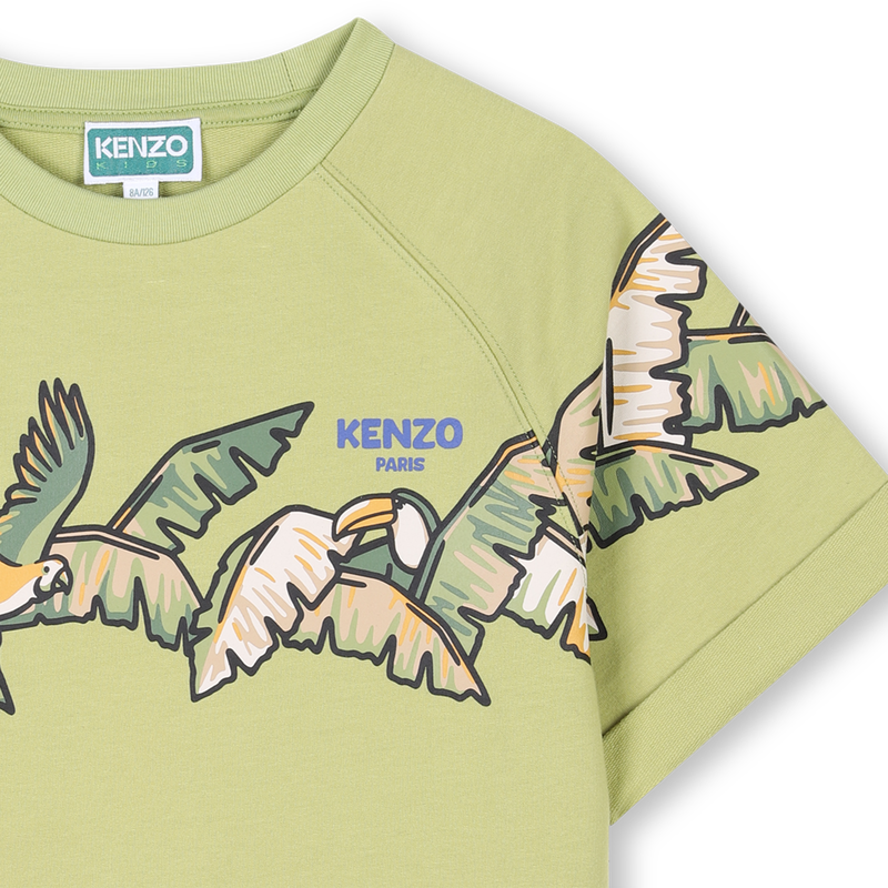 Leichtes T-Shirt aus Molton KENZO KIDS 
                        JUNGE