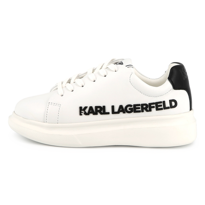 Schn&uuml;rsneakers aus Leder KARL LAGERFELD KIDS UNISEX