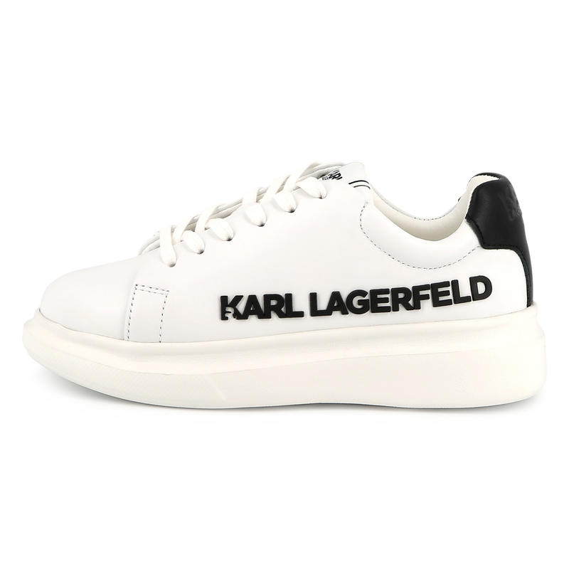 Schn&uuml;rsneakers aus Leder KARL LAGERFELD KIDS 
                        UNISEX