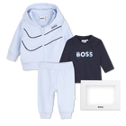 Hose, Cardigan und T-Shirt Set, HIMMELBLAU, hi-res