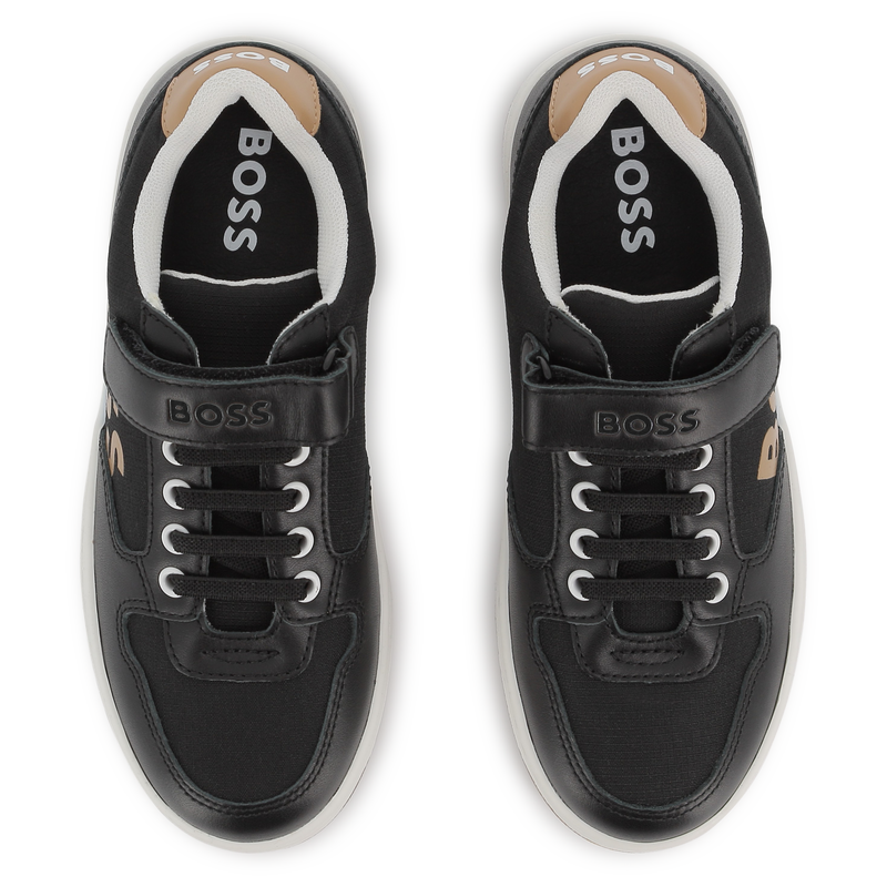 Schn&uuml;rsneaker mit Klett BOSS 
                        JUNGE