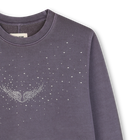 Langes Sweatshirt mit kontrastierender Illustratio ZADIG & VOLTAIRE 
                    M&Auml;DCHEN