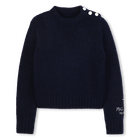 Runder Pullover mit gekn&ouml;pfter &Ouml;ffnung ZADIG VOLTAIRE 
                    M&Auml;DCHEN