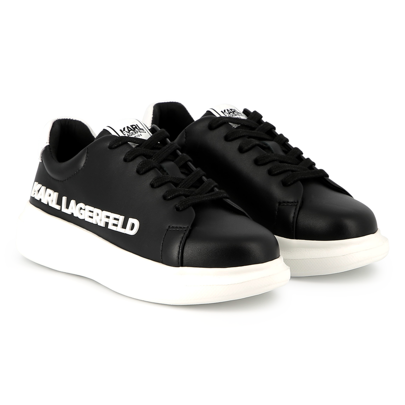 Schn&uuml;rsneakers aus Leder KARL LAGERFELD KIDS 
                        UNISEX