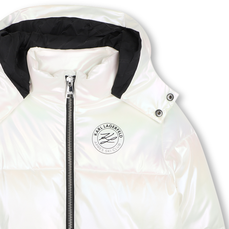 Steppjacke mit Kapuze KARL LAGERFELD KIDS 
                        M&Auml;DCHEN