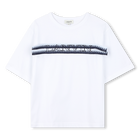 Kurz&auml;rmeliges t-shirt, WEISS  HELLBLAU, hi-res