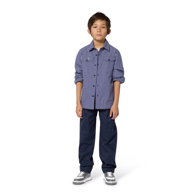 Hemd aus Baumwoll-Jacquard GIVENCHY 
                        JUNGE