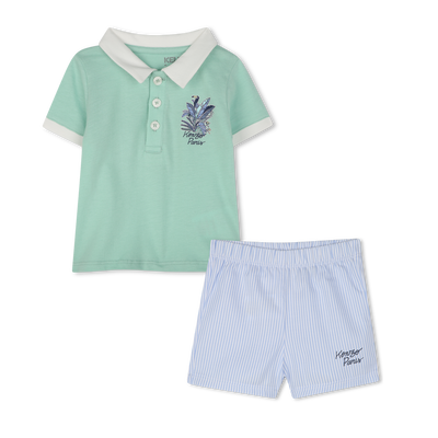 Shorts und Polo aus Baumwolle KENZO KIDS JUNGE