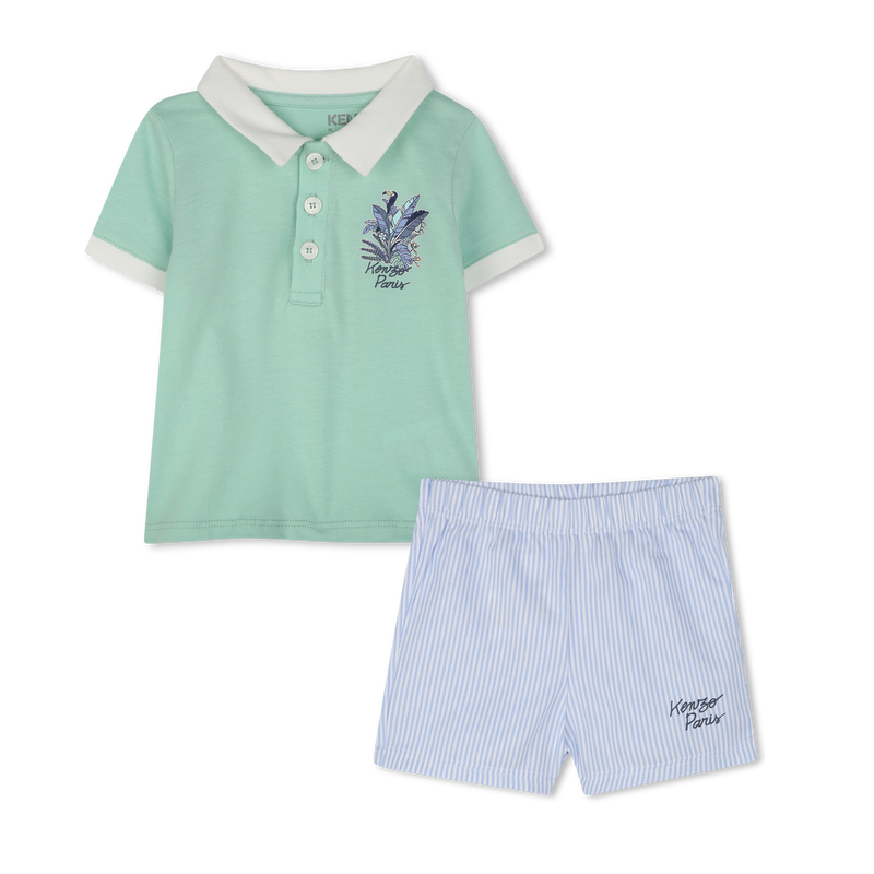 Shorts und Polo aus Baumwolle KENZO KIDS 
                        JUNGE