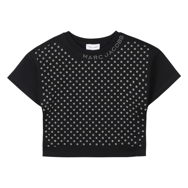 Baumwoll-T-Shirt mit Strass MARC JACOBS 
                        M&Auml;DCHEN