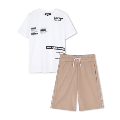 SET AUS T-SHIRT UND BERMUDASHORTS DKNY JUNGE