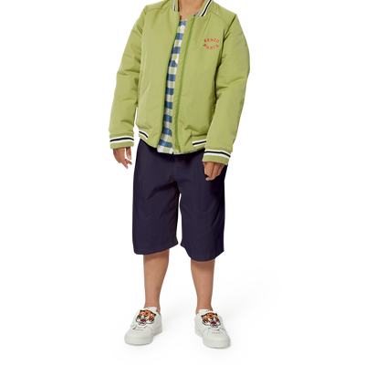 Einfarbige Baumwoll-Bermudas KENZO KIDS JUNGE