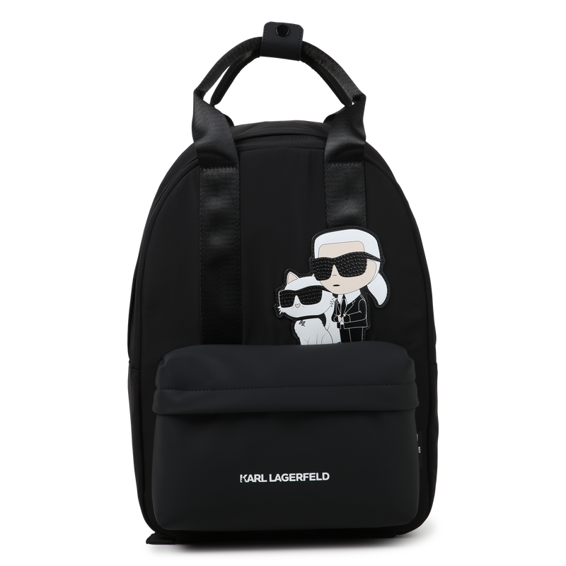 Rucksack mit Badge KARL LAGERFELD KIDS 
                        M&Auml;DCHEN