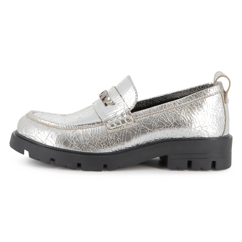 Loafer aus Metallic-Rindsleder DKNY 
                        M&Auml;DCHEN