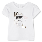 Set aus Shorts und T-Shirt KARL LAGERFELD KIDS 
                    M&Auml;DCHEN