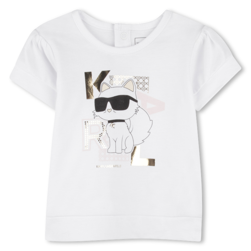 Set aus Shorts und T-Shirt KARL LAGERFELD KIDS 
                        M&Auml;DCHEN