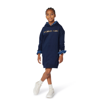 Kapuzenkleid aus Fleece MICHAEL KORS M&Auml;DCHEN