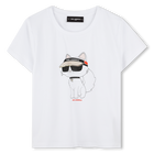 T-Shirt mit Druck KARL LAGERFELD KIDS 
                    M&Auml;DCHEN