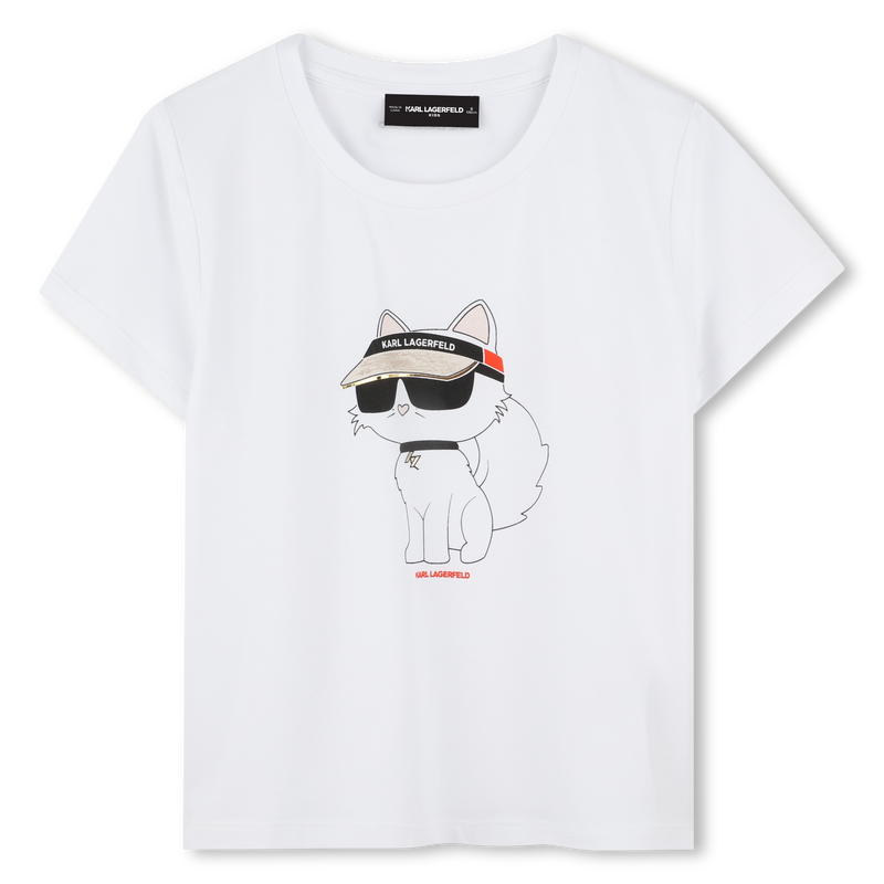 T-Shirt mit Druck KARL LAGERFELD KIDS 
                        M&Auml;DCHEN