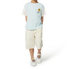 Einfarbige Baumwoll-Bermudas KENZO KIDS 
                    JUNGE