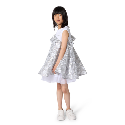 ZEREMONIENKLEID AUS BI-MATERIAL KARL LAGERFELD KIDS M&Auml;DCHEN
