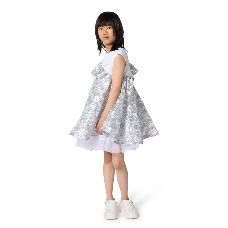 ZEREMONIENKLEID AUS BI-MATERIAL KARL LAGERFELD KIDS 
                        M&Auml;DCHEN