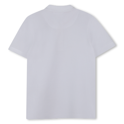 Kurz&auml;rmliges Piqu&eacute;-Poloshirt HUGO JUNGE