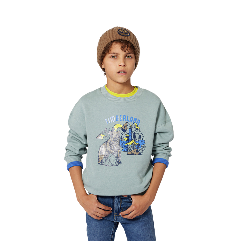 Gestrickte M&uuml;tze mit Logo TIMBERLAND 
                        JUNGE