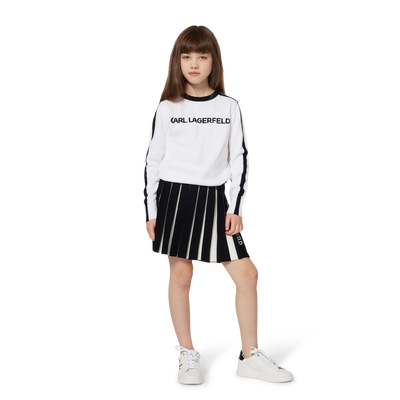 Plisseerock aus Strick KARL LAGERFELD KIDS M&Auml;DCHEN