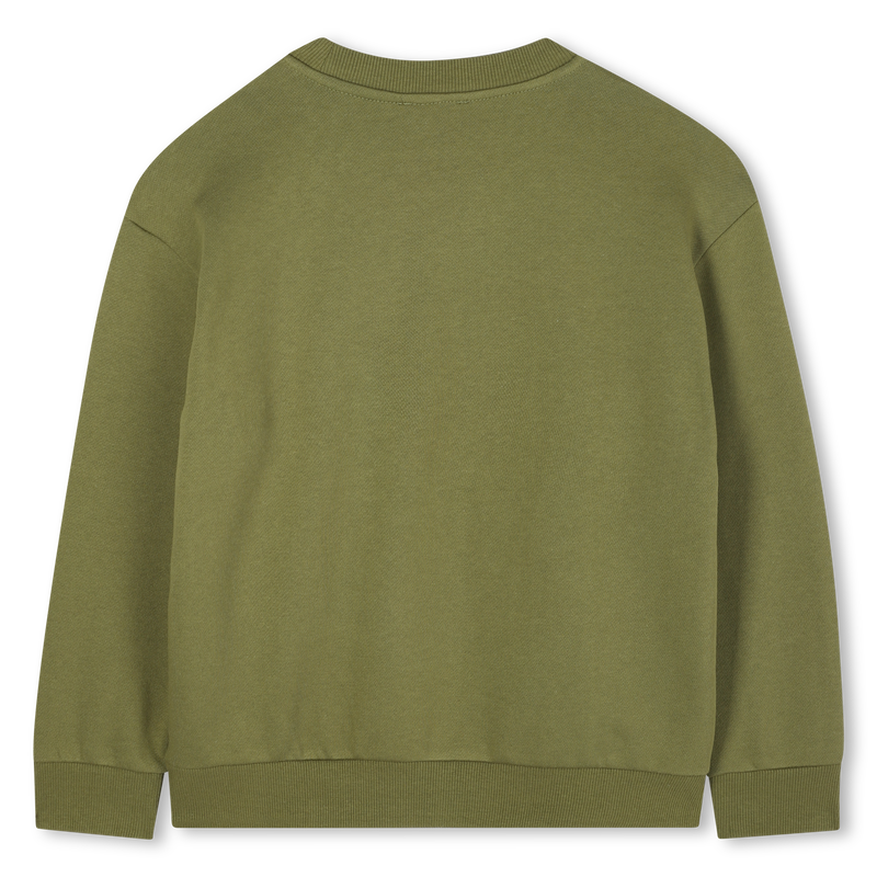 Sweatshirt aus ungeb&uuml;rstetem Fleece KENZO KIDS 
                        JUNGE