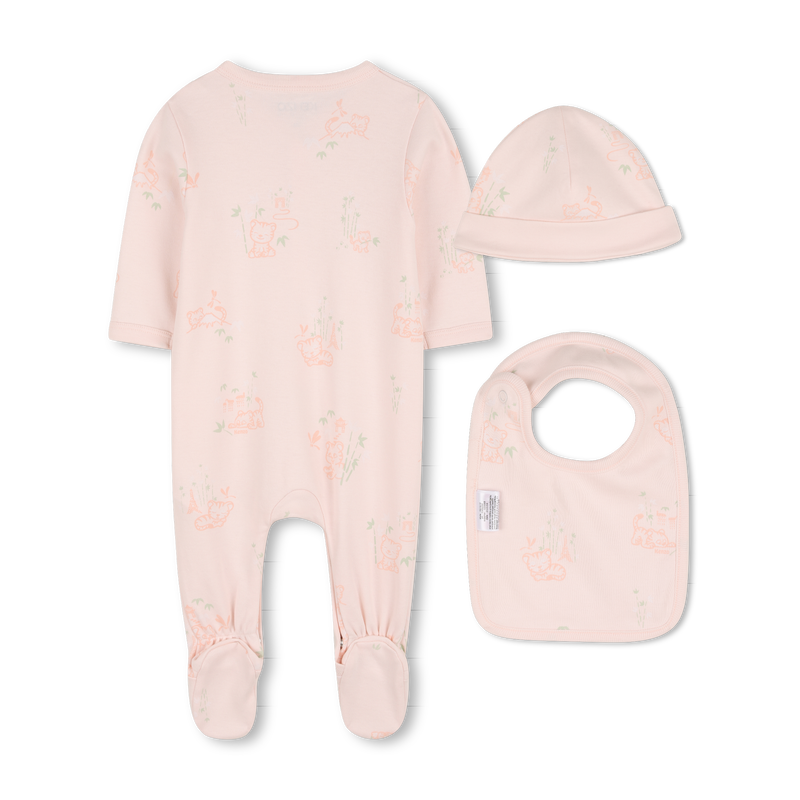 PAJAMA, HUT UND L&Auml;TZCHEN SET KENZO KIDS 
                        M&Auml;DCHEN