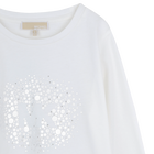 Lang&auml;rmeliges t-shirt MICHAEL KORS 
                    M&Auml;DCHEN