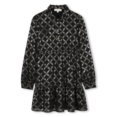 Langärmeliges Kleid aus Polyester MICHAEL KORS MÄDCHEN