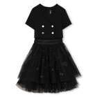 Zeremonienkleid aus bi-material KARL LAGERFELD KIDS 
                    M&Auml;DCHEN