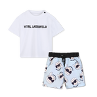 Set aus t-shirt und badeshorts KARL LAGERFELD KIDS 
                    JUNGE